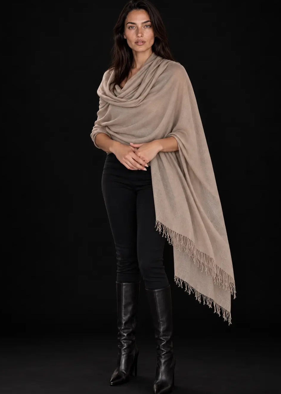 Biscotti Cashmere Wrap – Handwoven Himalayan Luxury Shawl