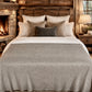 School Grey Cashmere Bed Throw / Blanket