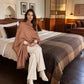 Heavyweight Plant-Dyed Cashmere Wrap | Tan