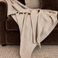 Cream Cashmere Bed Throw