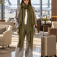Olive Green Handwoven Cashmere Wrap | 100% Pure Himalayan Cashmere