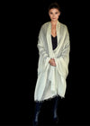Premium Celadon Pure Cashmere Wrap - Handwoven Himalayan Luxury Scarf