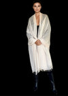Premium Soft Pink Pure Cashmere Wrap - Handwoven Himalayan Luxury Scarf