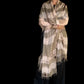 Premium Taupe & Soft Pink Hand-Woven Cashmere Wrap - Limited Edition Luxury