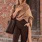 Handwoven Cashmere & Wool Travel Wrap — Camel