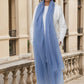 Premium Faded Denim Cashmere Wrap - Handwoven Himalayan Luxury Scarf