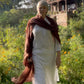 Premium Earth Brown Handloom Cashmere Wrap - Luxury Designer Shawl