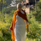 Burnt Bronze Handloom Cashmere Wrap - Luxury Scarf | Cashmere Luxe