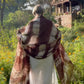 Hand Woven Cashmere Wrap - Earth Brown Forest Green | Cashmere Luxe