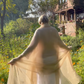 Premium Vanilla Cream Cashmere Wrap - Luxury Lightweight Designer Shawl