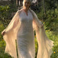 Rice Milk Handloom Cashmere Wrap - Luxury Scarf | Cashmere Luxe