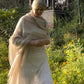 Rice Milk Handloom Cashmere Wrap - Luxury Scarf | Cashmere Luxe