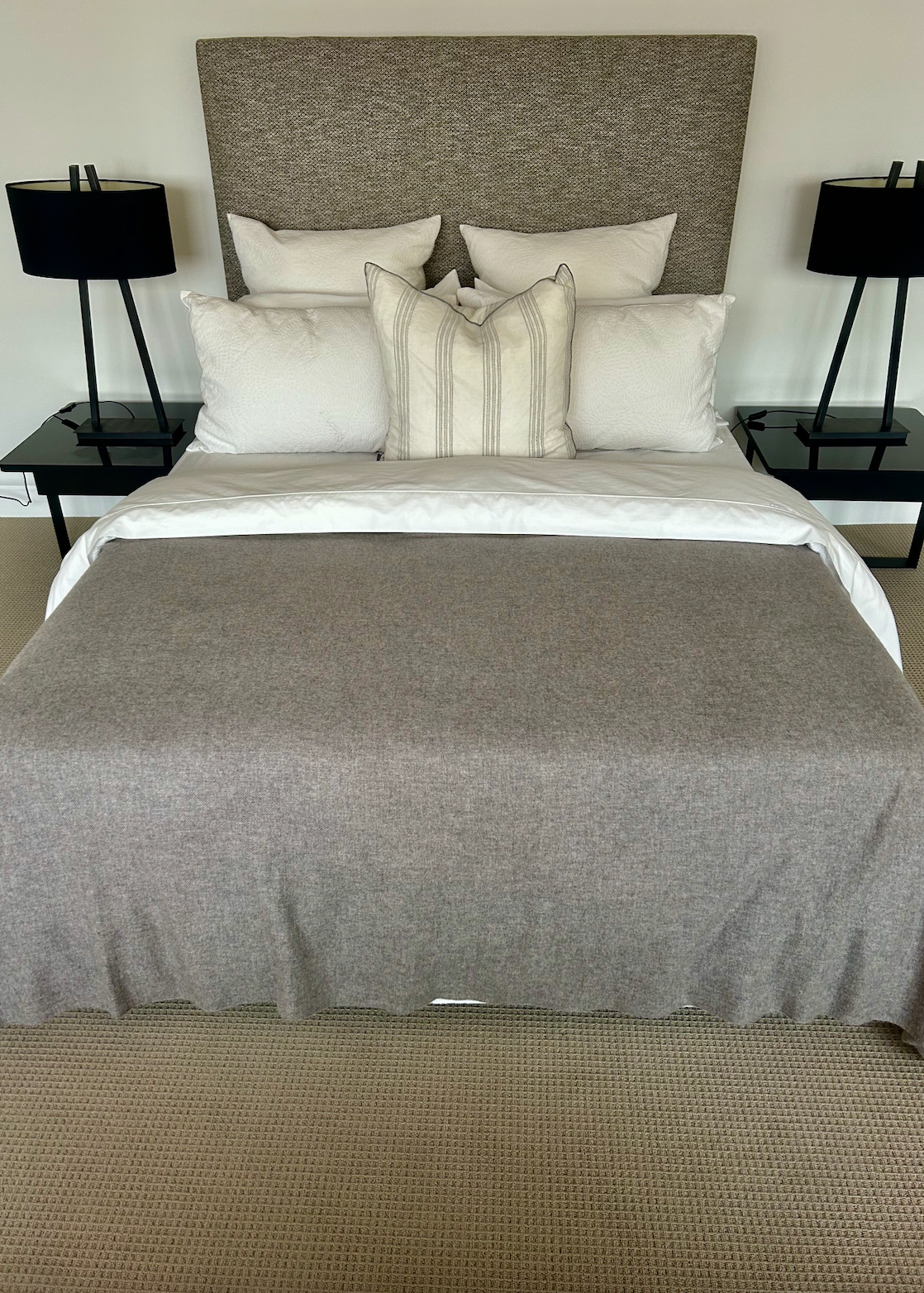 Natural Tan — Cashmere Bed Throw / Blanket