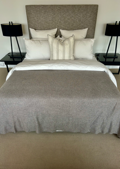 Natural Tan — Cashmere Bed Throw / Blanket