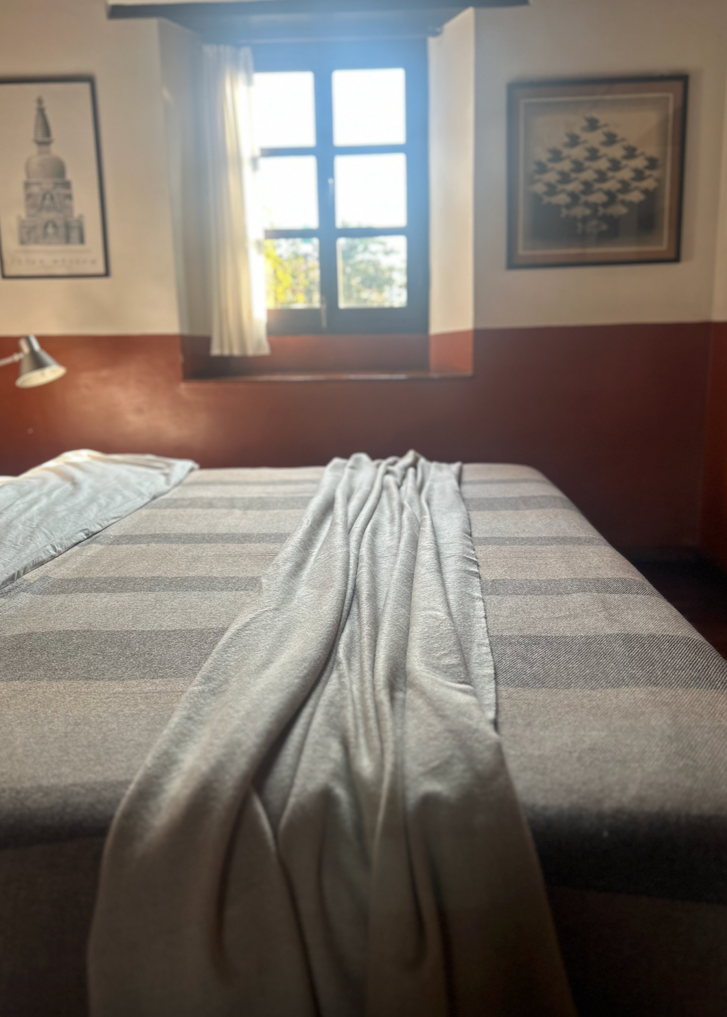 Cream Cashmere Bed Throw