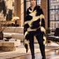 Designer Snow Leopard Cashmere Wrap - Premium Animal Print Luxury Scarf