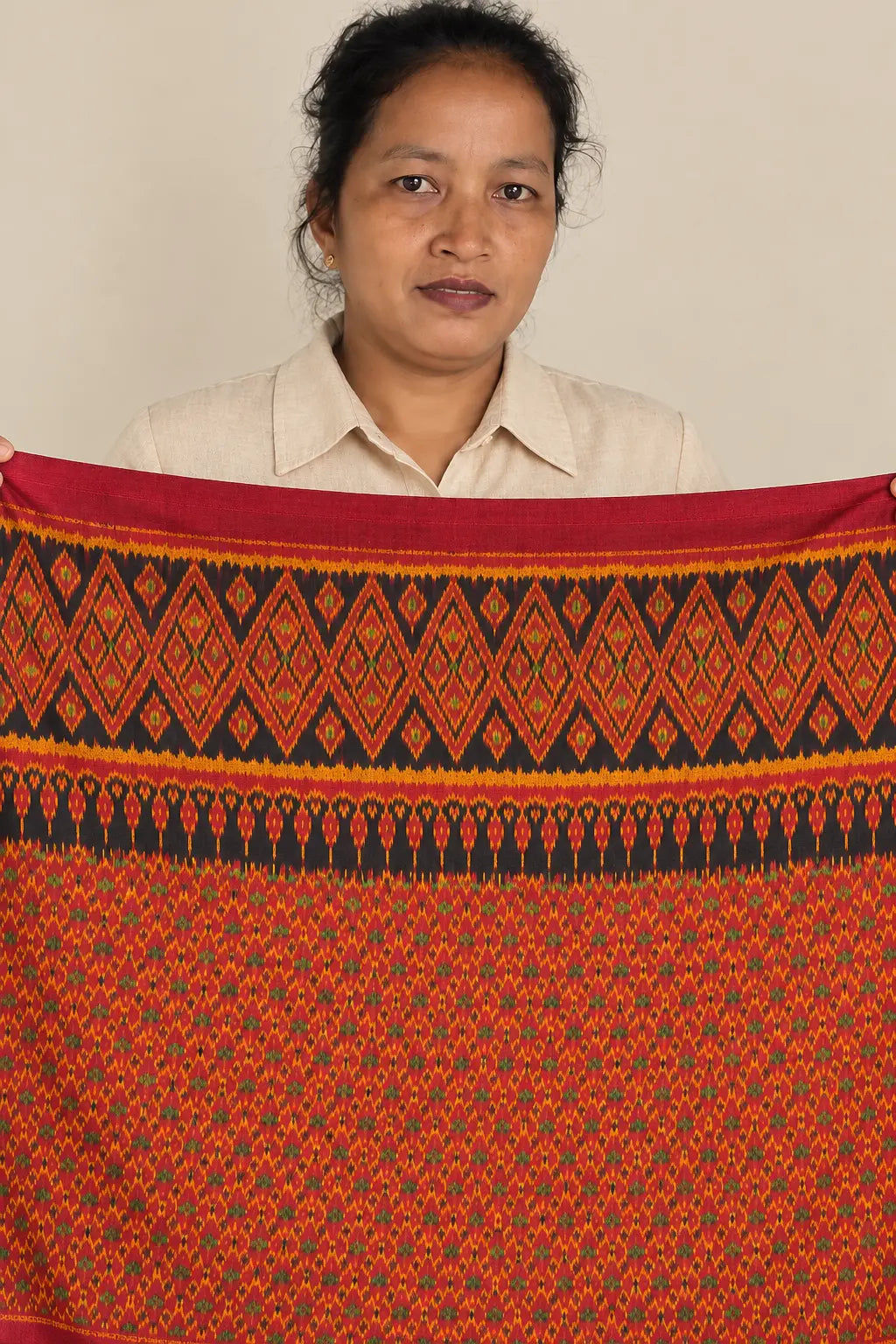 Khmer Silk No. 03 — Ember & Mulberry