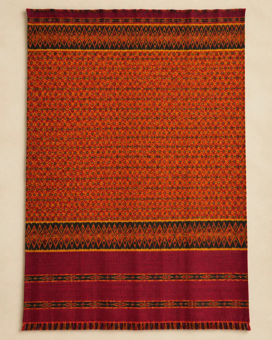 Khmer Silk No. 03 — Ember & Mulberry