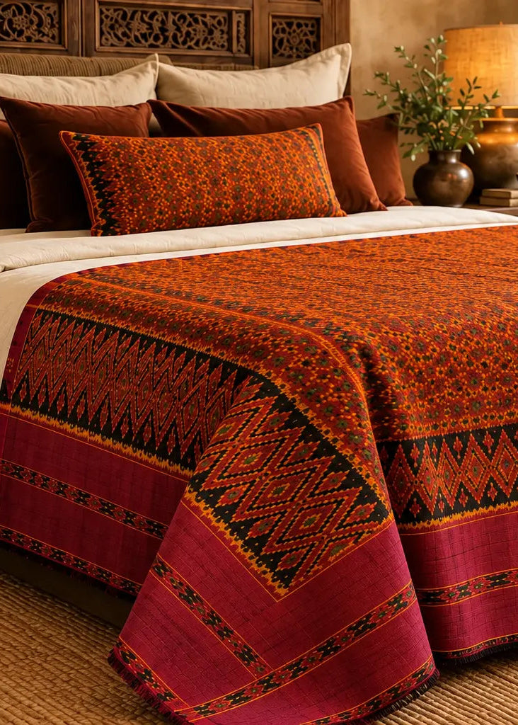 Khmer Silk No. 03 — Ember & Mulberry
