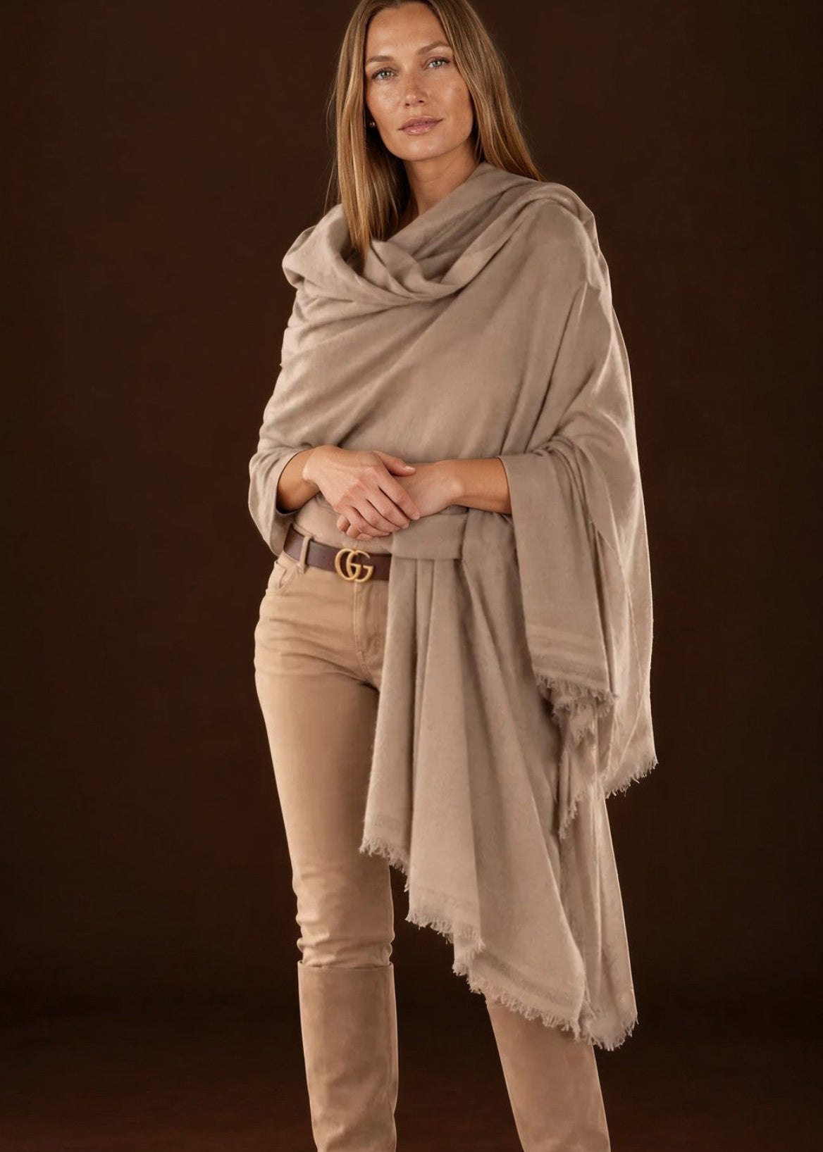 Handwoven Travel Weigh - Taupe