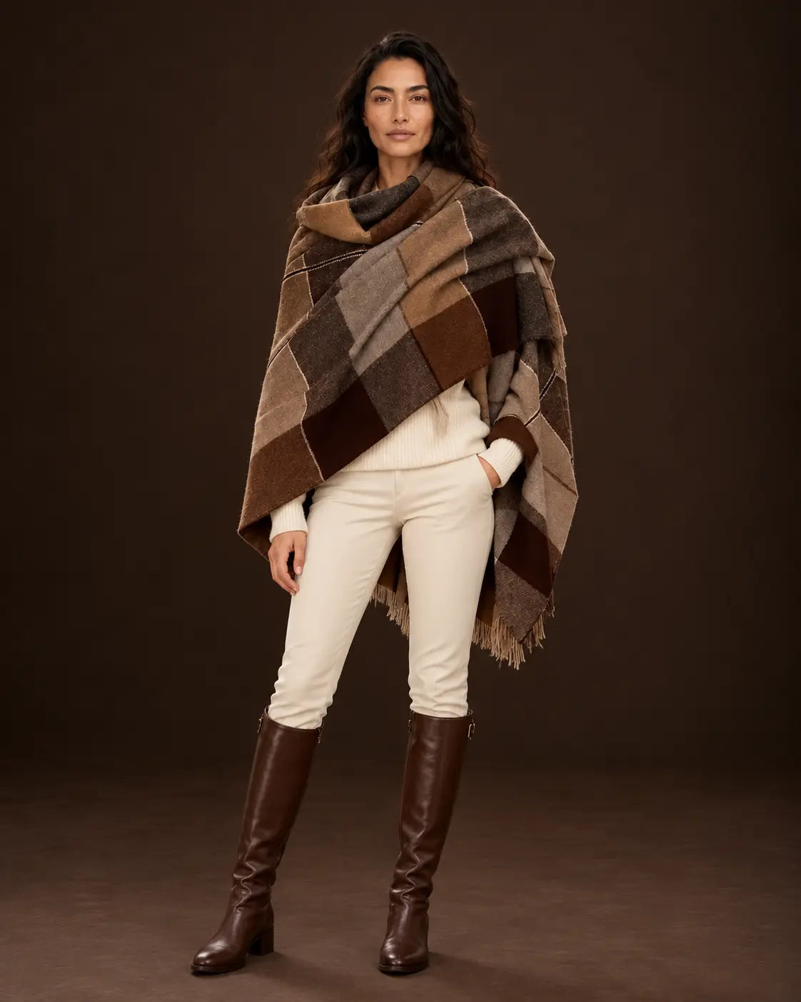 Made-to-Order Yak Wool Wrap - Natural Biscuit