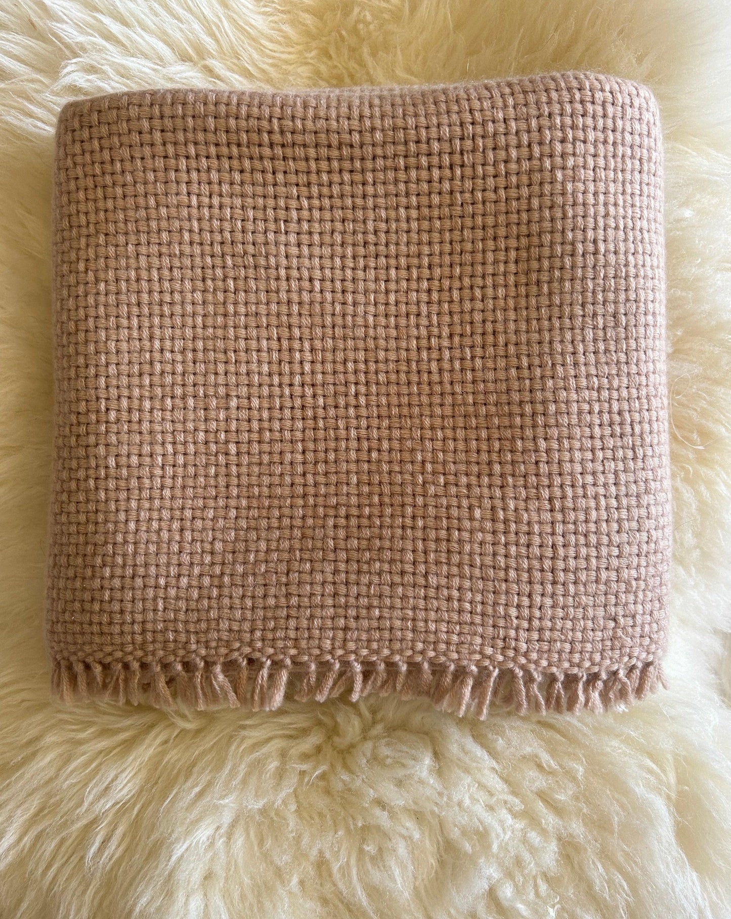 Cashmere Baby Blanket hand-Woven Dew - Cashmere Luxe