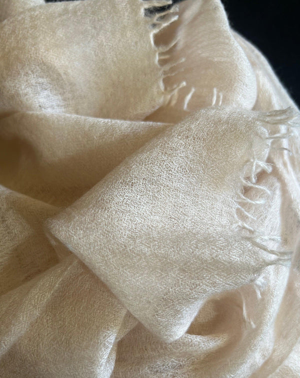 Cashmere Softly Felted Scarf Hand-Woven Dew - Cashmere Luxe