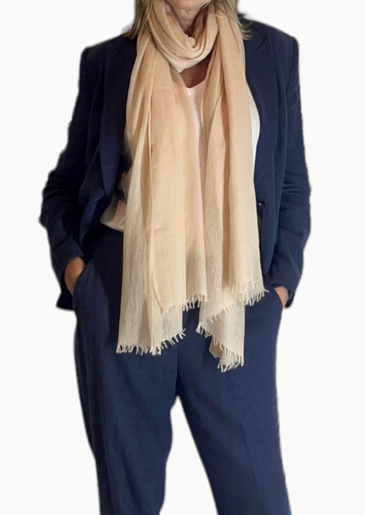 Cashmere Softly Felted Scarf Hand-Woven Dew - Cashmere Luxe