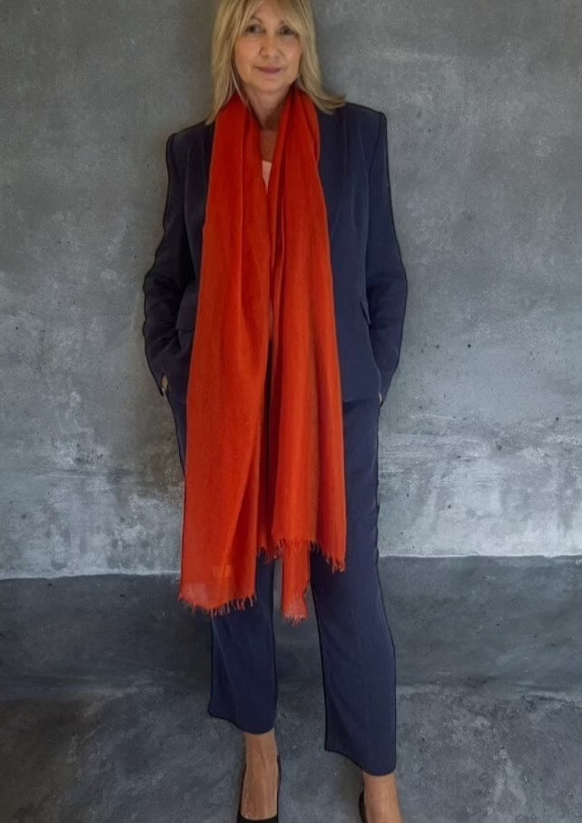 Copper Cashmere Scarf - Arriving First Week of May - Cashmere Luxe