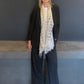 Heavy Felted Scarf -Hand Tie Dyed Grey - Cashmere Luxe