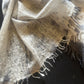 Heavy Felted Scarf -Hand Tie Dyed Grey - Cashmere Luxe