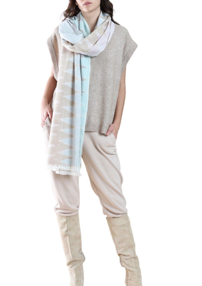 IKAT WRAP NATURAL - Cashmere Luxe