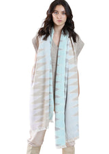 IKAT WRAP NATURAL - Cashmere Luxe