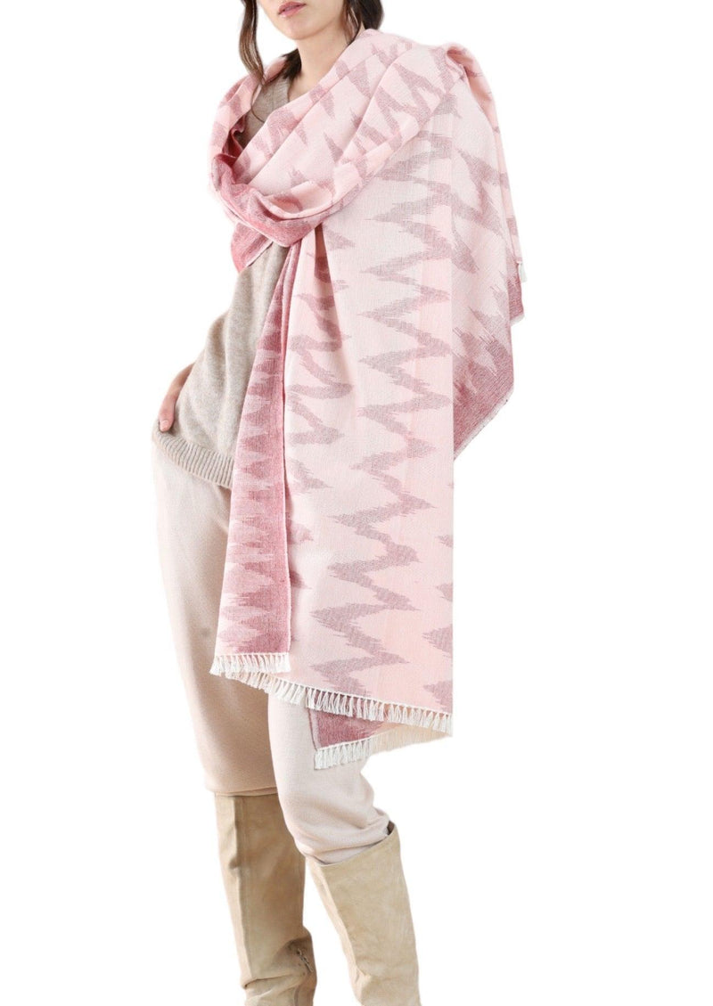 IKAT WRAP PINK - Cashmere Luxe