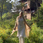Premium Vanilla Cream Cashmere Wrap - Luxury Lightweight Designer Shawl