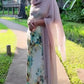 Lavender Grey Cashmere Wrap – Handwoven Himalayan Luxury Shawl
