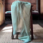 Premium Celadon Pure Cashmere Wrap - Handwoven Himalayan Luxury Scarf