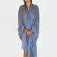 PURE CASHMERE FADED DENIM WRAP