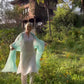 REINES KASCHMIR-OPALBLAUES WRAP