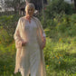 Rice Milk Handloom Cashmere Wrap - Luxury Scarf | Cashmere Luxe