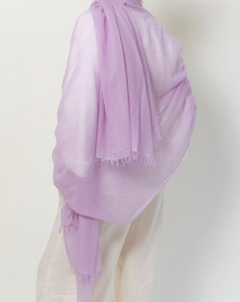 PURE CASHMERE WRAP LAVENDER - Cashmere Luxe