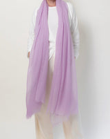 PURE CASHMERE WRAP LAVENDER - Cashmere Luxe