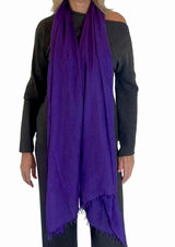 Royal Purple Cashmere scarf - Cashmere Luxe