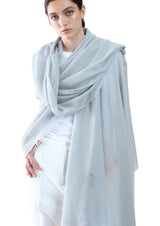 TRAVEL WRAP LIGHT GREY - Cashmere Luxe