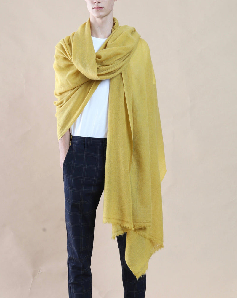 Travel Wrap Mustard - Cashmere Luxe