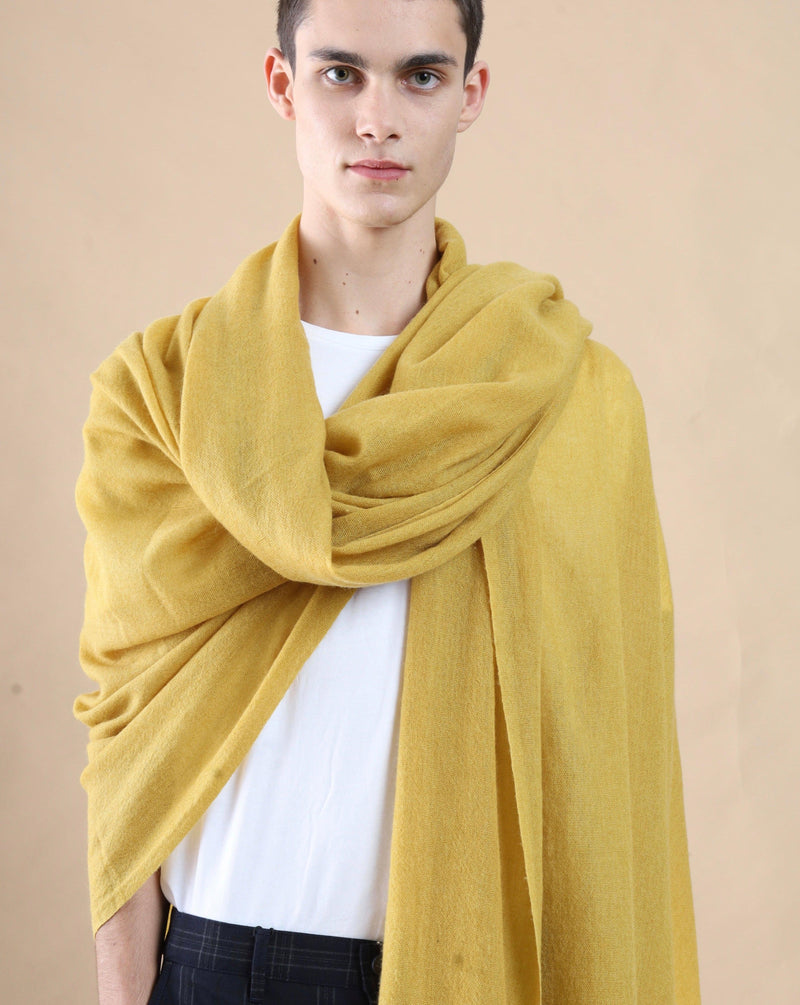 Travel Wrap Mustard - Cashmere Luxe