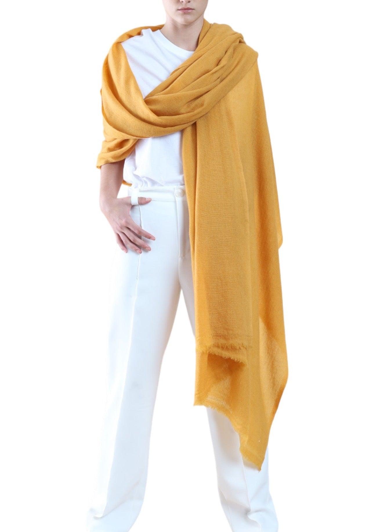 TRAVEL WRAP SUNFLOWER - Cashmere Luxe