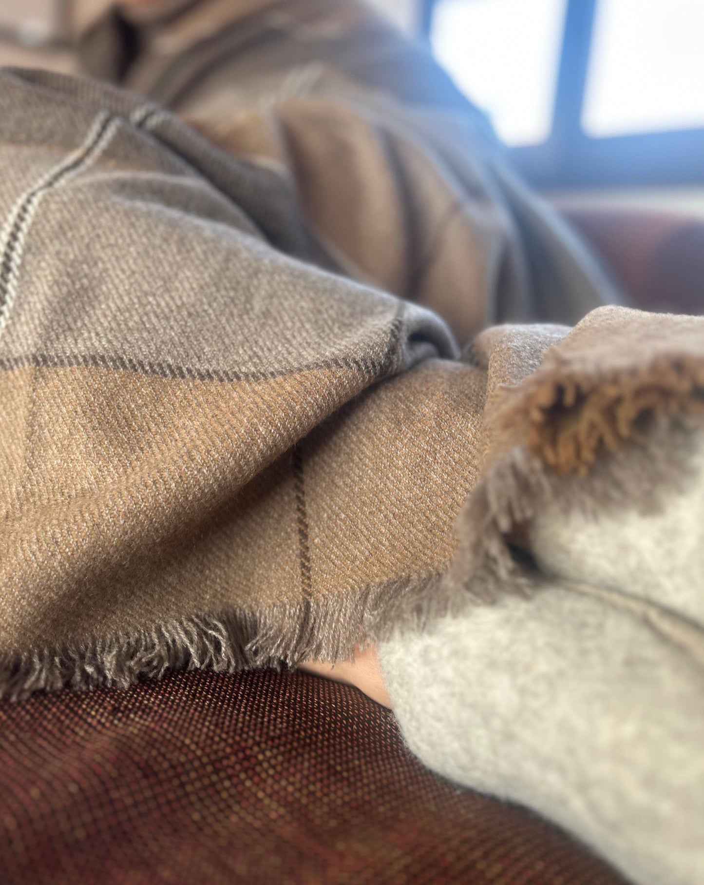 Yak Wrap & Throws Biscuit Grey - Cashmere Luxe